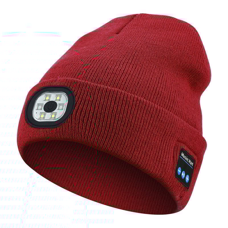💥This Week's Special Sale🎁— Gift Bluetooth Beanie with LED Headlight and Removable Speakers❄️-12