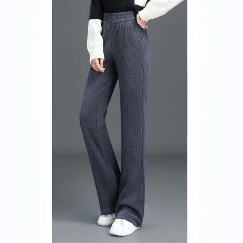 🎁Early Winter Sale 49% Off✨Women's Versatile Simple Stretch Elastic Waist Loose Wide Leg Pants-7