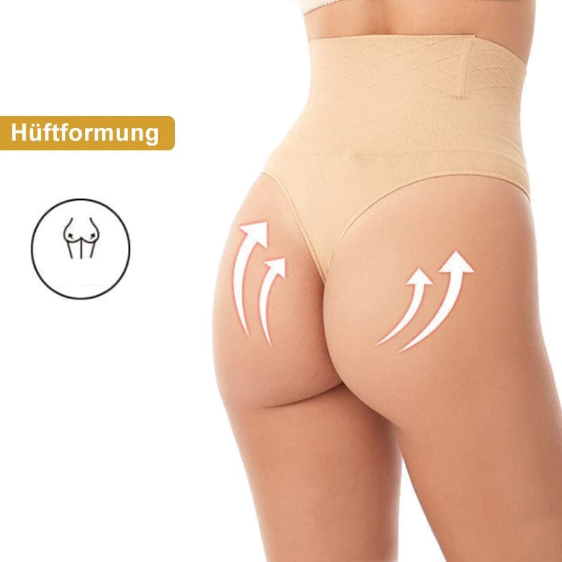 💕Buy 1 Get 1 Free - each only ￡6.49!!💕Plus Size High Waist Tummy Control Thong-5