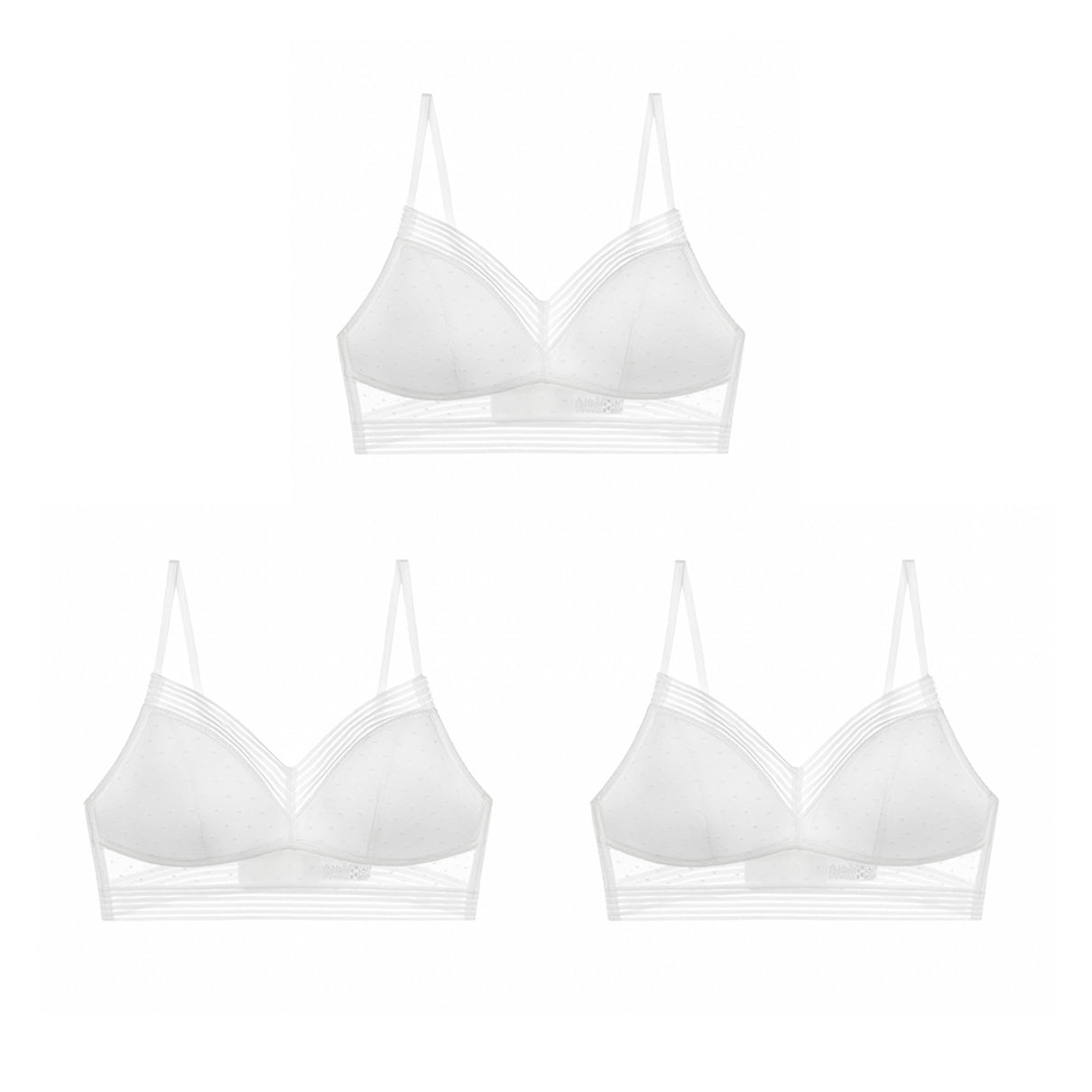 💞BUY 1 GET 3 PCS!!💞Low Back Wireless Lifting Lace Bra-19