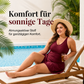 🎉 50% RABATT! Plus Size Badekleid Damen – Einteiliger Bademantelanzug in Uni-Farbe, figurschmeichelnd & mit Rock 🌊