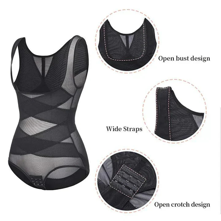 🎁Last Day Sell 49% Off🔥Tummy Control Mesh Slimming Girdles Shapewear Bodysuit-5