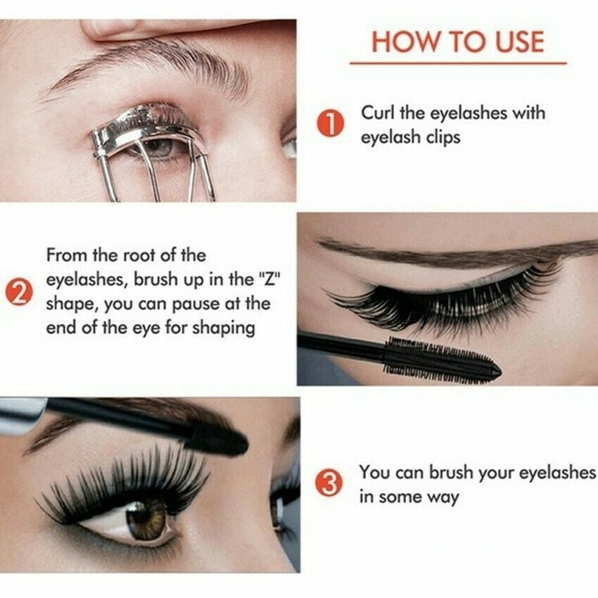 🎁Limited Sale - BUY 1 GET 1 FREE🎁Waterproof Silk Fibre Thick Lengthening Mascara-6