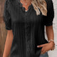 🔥HOT SALE 49% OFF🔥V Neck Plain Lace Elegant Shirt-10