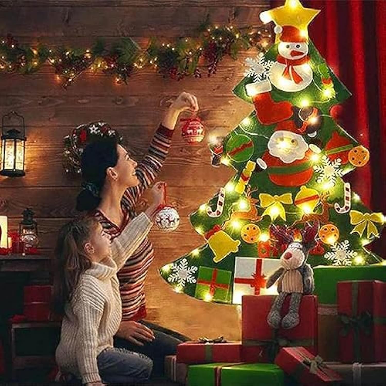 🥳49% OFF This Week Promotions🎉🎉Everized Interactive Felt Christmas Tree for Kids🎄-8