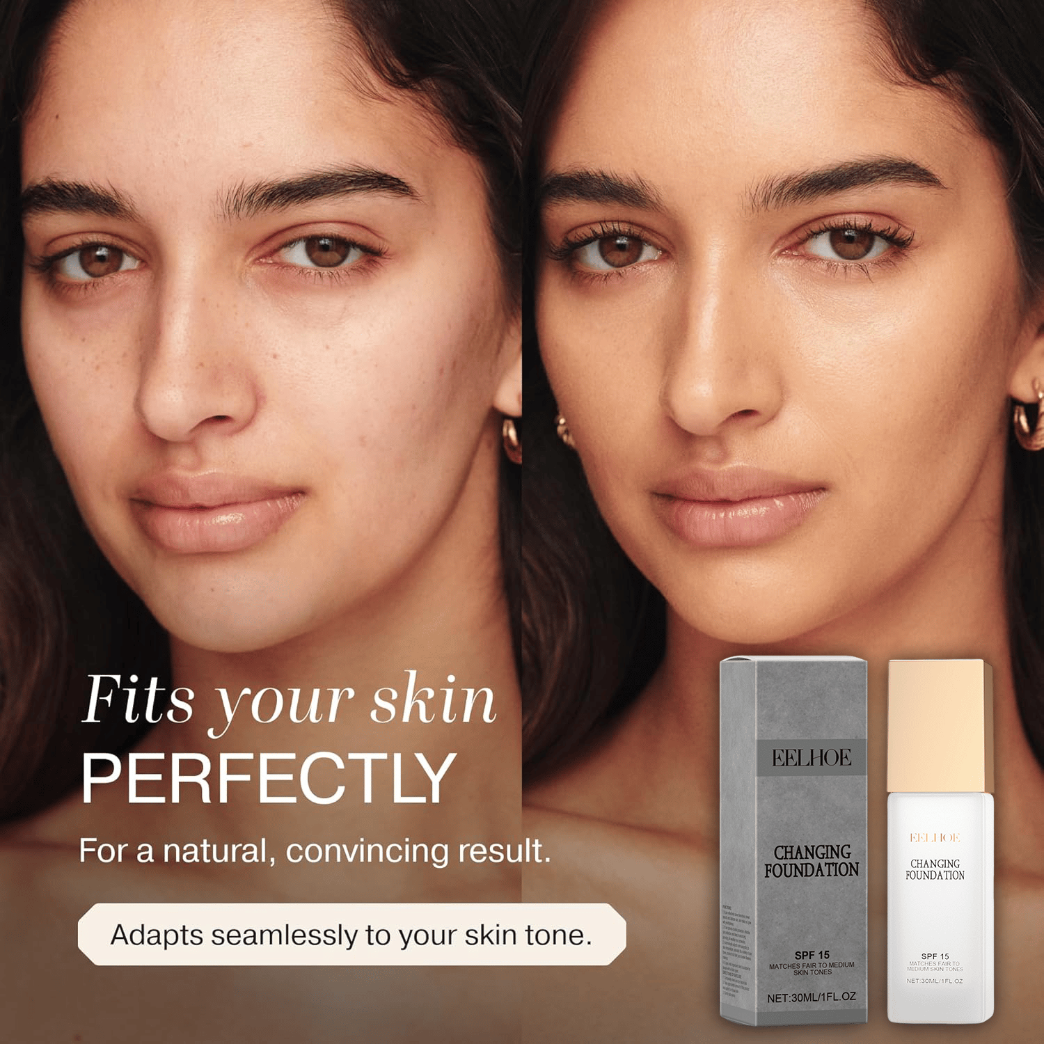 🔥Last Day-Buy 1 Get 1 Free!🎁All-in-one Colour Changing Flawless Foundation💧✨Lightweight & waterproof