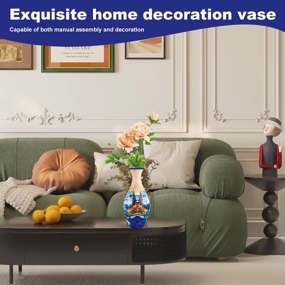 🔥HOT SALE 49% OFF - 💐🧩✨3D Art Puzzle Vase-11