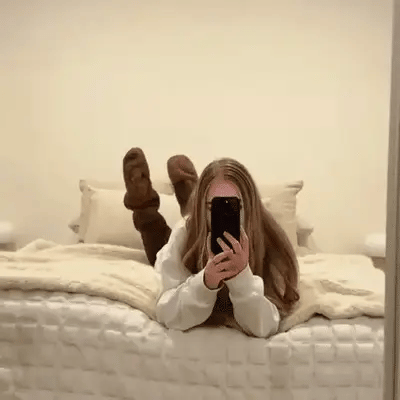 🎁Christmas Sale 50% OFF!!💥goose down knee socks!🧦⛄-4