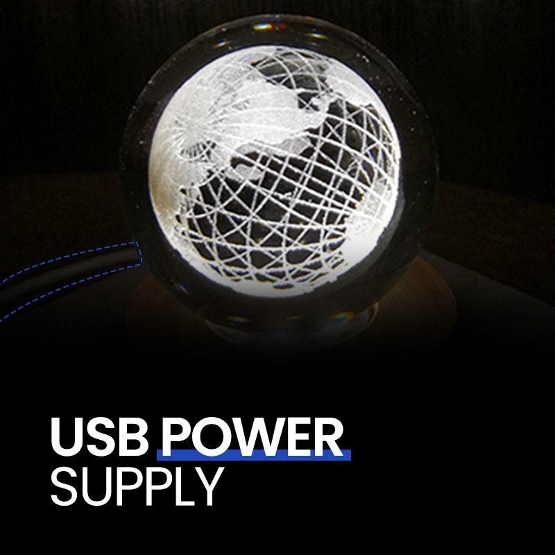 🔥🎲Your Christmas gift Get 49% Off Today🔥Luminous Planet Crystal Ball with Wooden Base-6