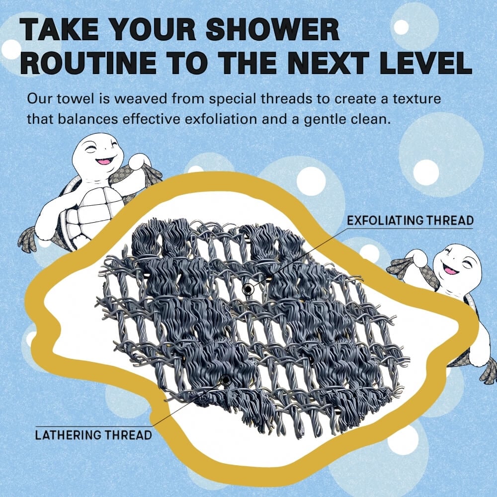 🔥NEW YEAR HOT SALE🔥Buy 1 Get 1 Free🧼Exfoliating Antibacterial Shower Towel🚿-3