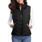 ✨️Cozy Without Bulk: Puffer Vest Women Sleeveless Zip Up Outerwear-4