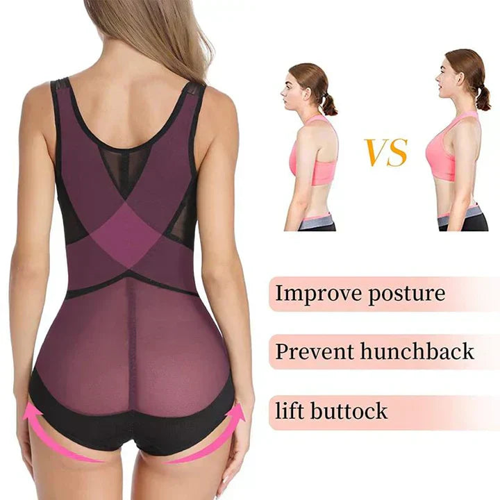 🎁Last Day Sell 49% Off🔥Tummy Control Mesh Slimming Girdles Shapewear Bodysuit-6