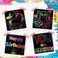 【100 pcs/1 Set】DIY Rainbow Magic Scratch Paper Art Set-3