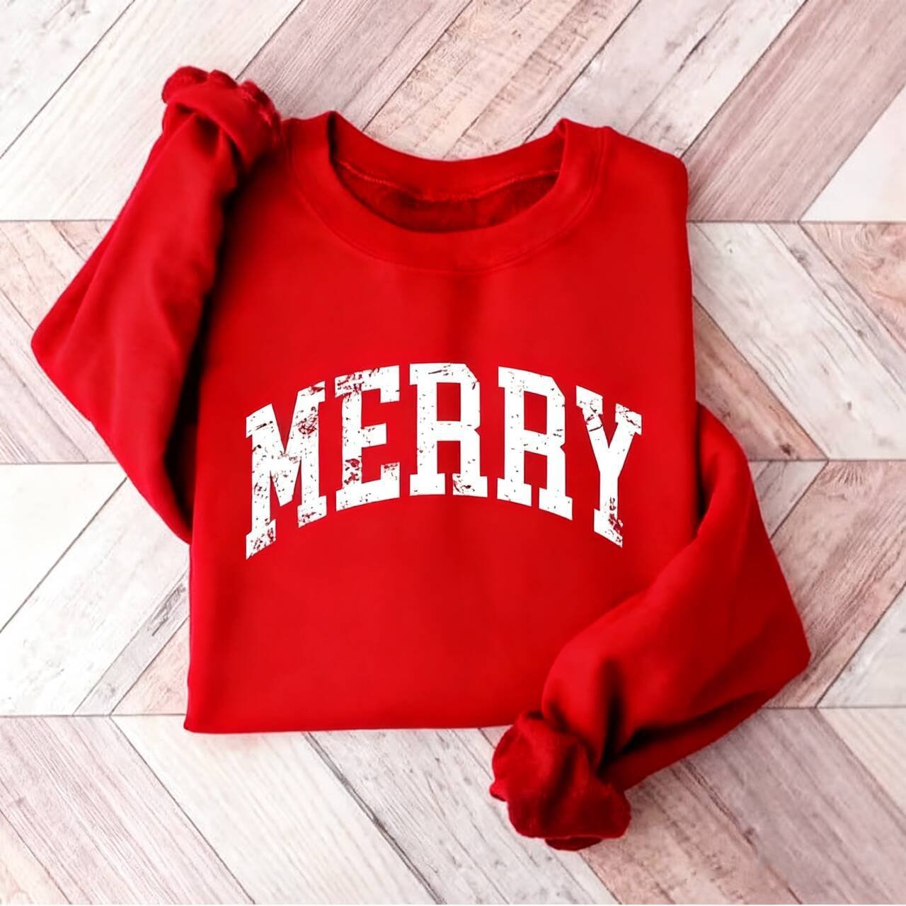 🔥Retro Merry Sweatshirt, Merry Christmas Sweatshirt-11