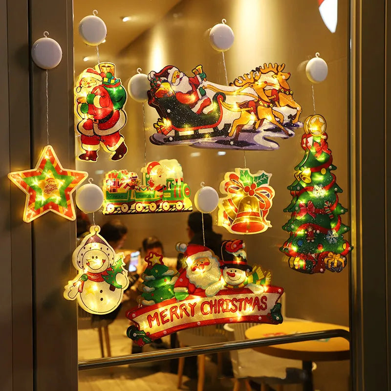 ⏳Time-limited Special Price ￡6.99!!🎄Christmas Window Hanging Lights🎁BUY 2 GET 1 FREE-15
