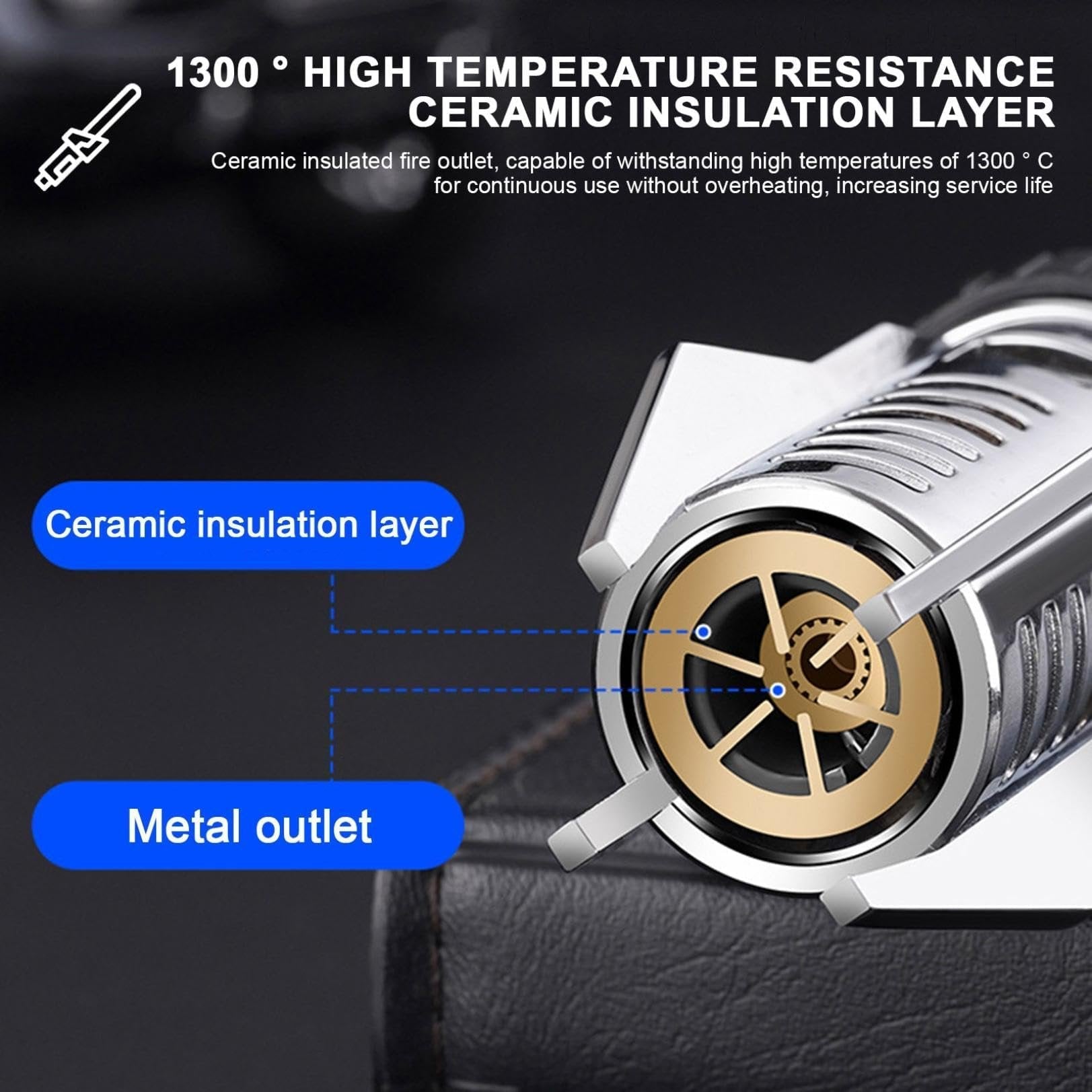 🔥Last Day Promotion 49%OFF🔥Metal Large Fire Windproof Blue Flame Lighter-2