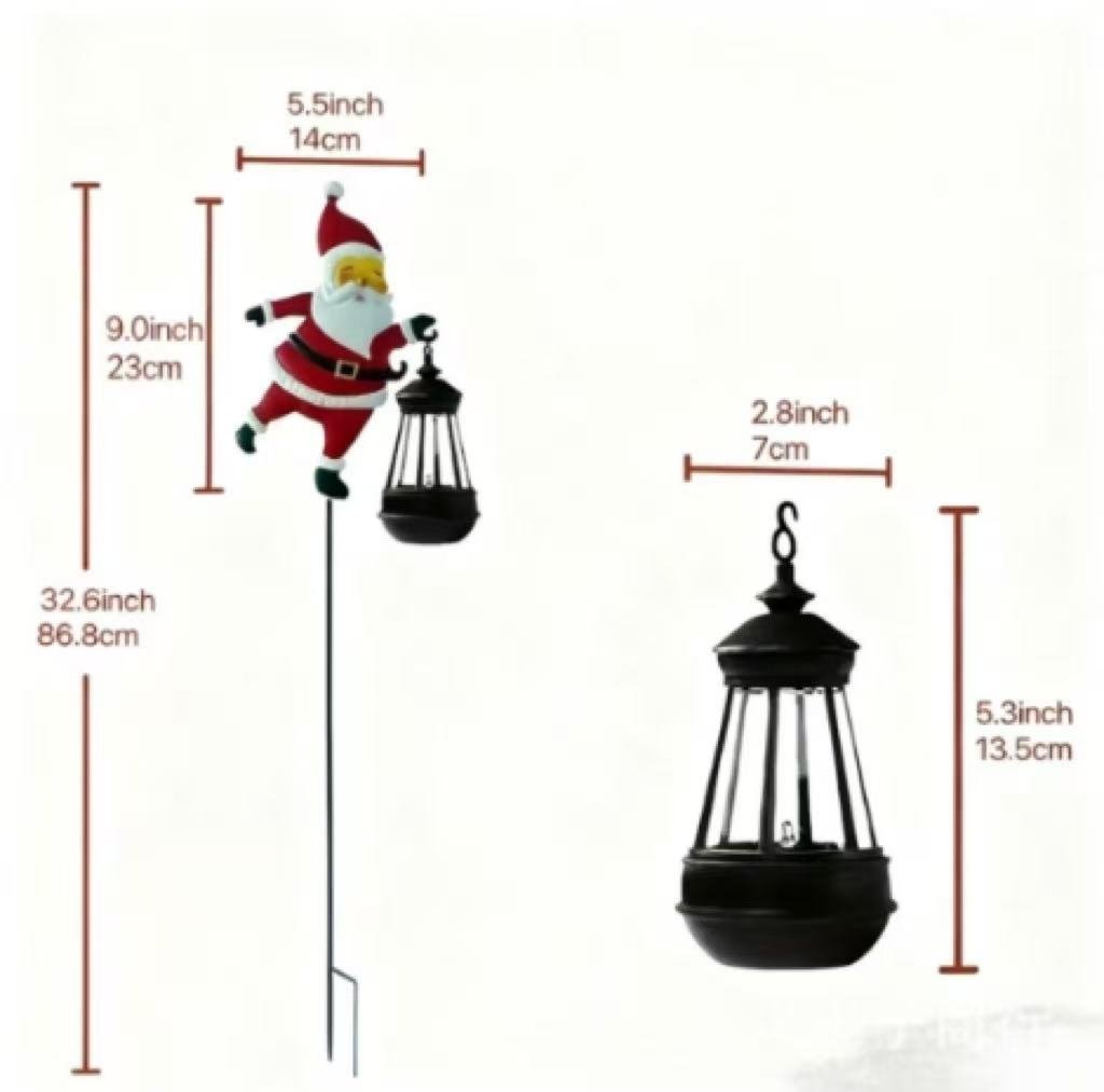 🎅LAST DAY SPECIAL PRICE:£11.99!!✨Christmas Solar Kettle Light & Lantern Garden Decor Collection-7