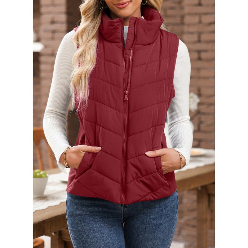 ✨️Cozy Without Bulk: Puffer Vest Women Sleeveless Zip Up Outerwear-10
