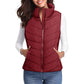 ✨️Cozy Without Bulk: Puffer Vest Women Sleeveless Zip Up Outerwear-9
