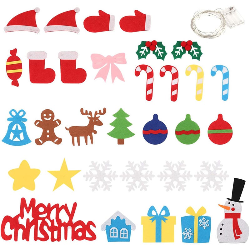 🥳49% OFF This Week Promotions🎉🎉Everized Interactive Felt Christmas Tree for Kids🎄-11
