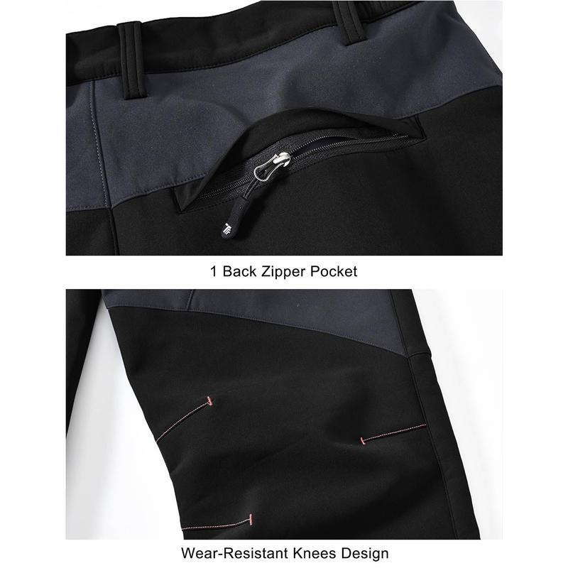 🏆LAST DAY SALE 50% OFF!!🔥Men's Waterproof Winter Trousers with Fleece Lining Cargo Pants-4