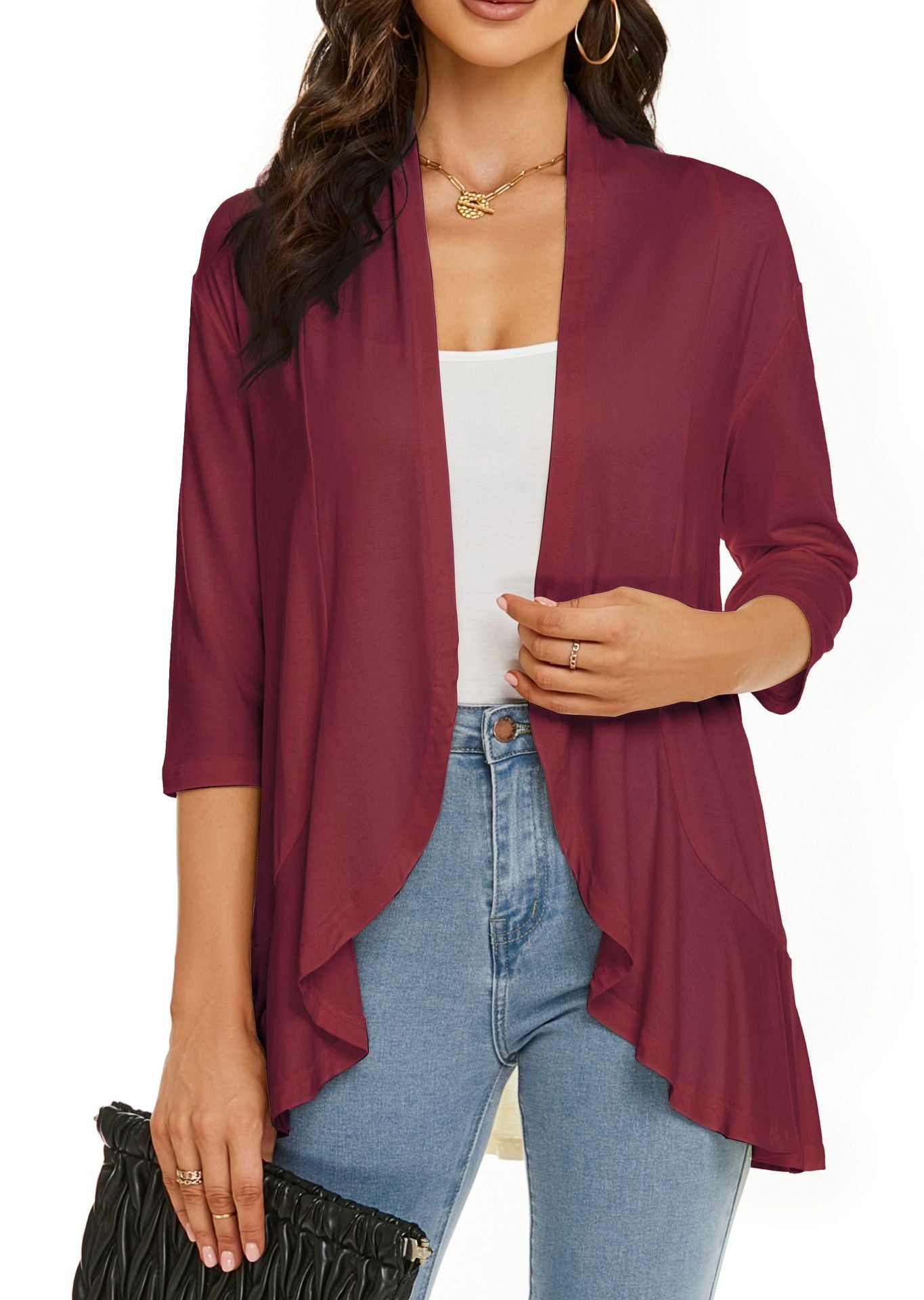 ⛱️LAST DAY HOT SALE 49% OFF - Women's Casual Lightweight Open Front Cardigans-2
