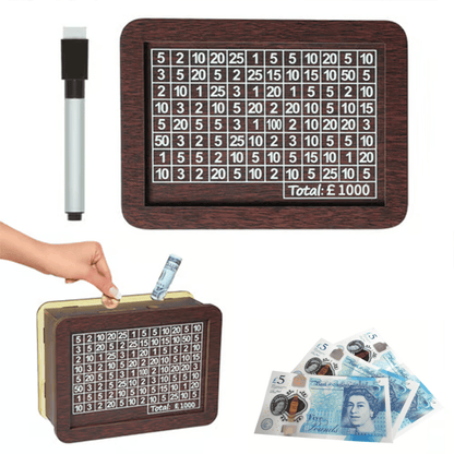 🔥NEUJAHRSANGEBOT £12.99!!💰Cash Vault Holzspardose💥