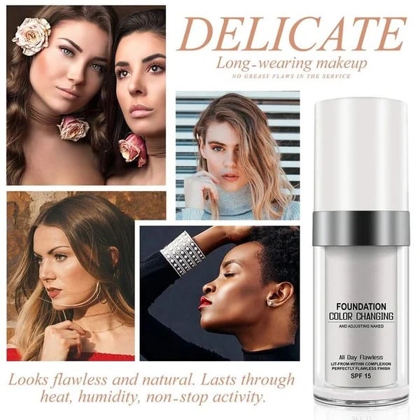 💖Last Day - Buy 1 Get 1 Free💖Long-Lasting Moisturizing Colour Changing Foundation-1
