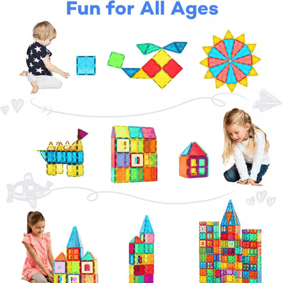 🎁🔥🧲 Children's Magnetic Building Blocks – STEM Educational Toys-6
