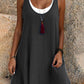 ⏰Sommer-Sonderangebot: 50 % Rabatt💃 Lässiges, locker sitzendes, ärmelloses Tanktop-Kleid für Damen mit angedeutetem Zweiteiler-Look