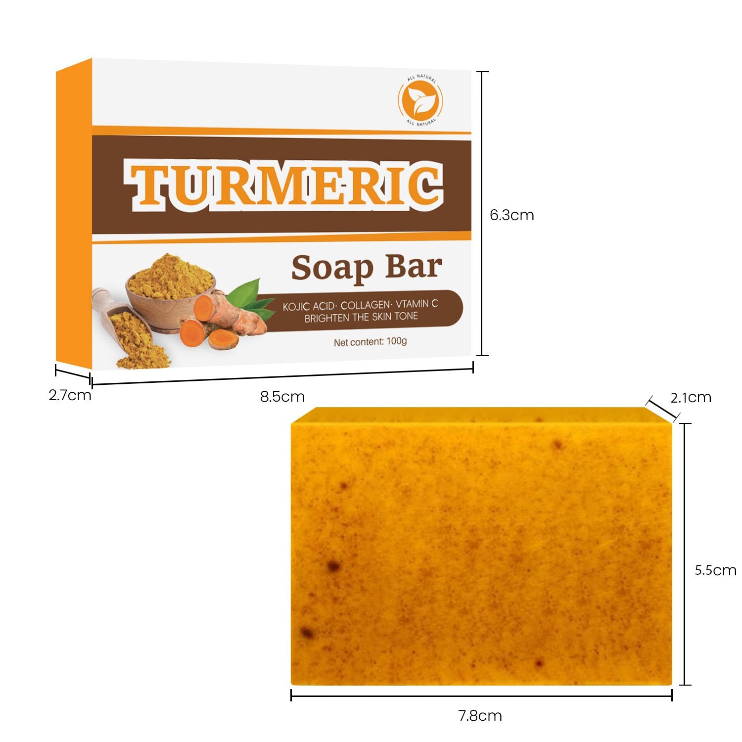 🌸BUY 1 GET 1 FREE🌸Turmeric Brightening Soap-6