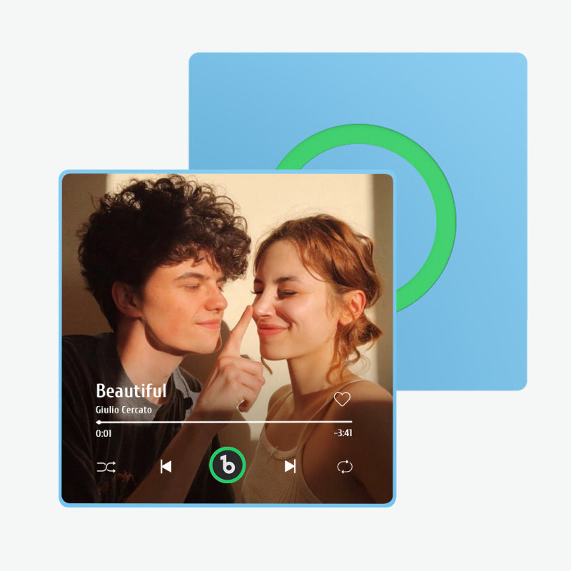 🔥🖤Black Friday Sale:50% OFF🔥Custom Music Fridge Magnet New 4.0 Upgrade Colorful Frame Album Fridge Magnet Music Wall Photo Sticker Music Movement That Can Be Played Gift for Couple-4