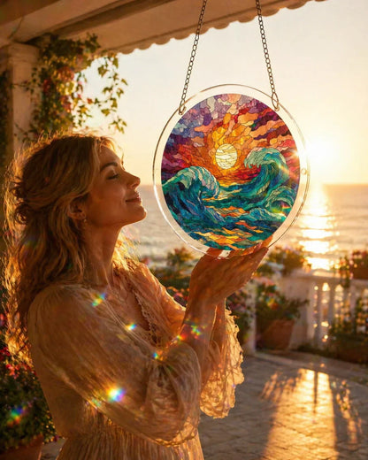 🔥SONDERANGEBOT AM LETZTEN TAG: NUR 11.99 €!! ☀️🛍️Acryl-Puzzle-Sonnenfänger, 80 Teile