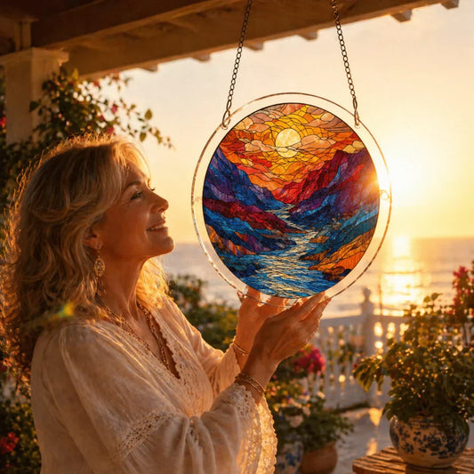 🔥SONDERANGEBOT AM LETZTEN TAG: NUR 11.99 €!! ☀️🛍️Acryl-Puzzle-Sonnenfänger, 80 Teile