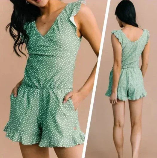 🎉Vacation Sale 49% OFF✨️Swim Romper Built-in Bra & Shorts with Pockets-10