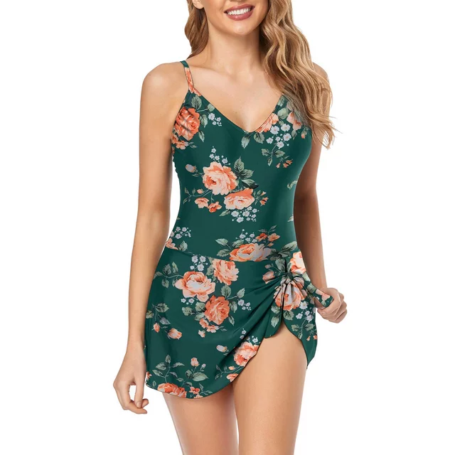 🩱Vacation Sale 49% OFF👙Women's Tummy Control Slim Fit Plus Size One Piece Swimsuit-15