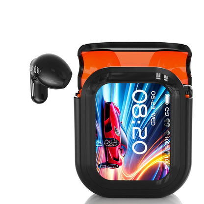 🔥Letzter Tag: 60% Rabatt! ⏰AI True Wireless Gaming-Headset für Bluetooth 6.0 LCD-Display HD-Klangqualität Modische Ohrhörer Kopfhörer Geräuschunterdrückung