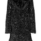 🔥🖤Black Friday Sale:49% OFF🔥Dance All Night Sequin Back Tie Up Bow Loose Mini Cutee Dress🎀-14