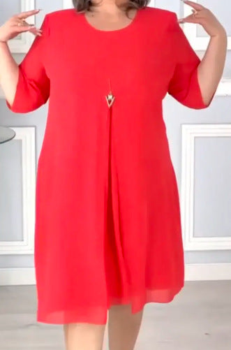 🪻LAST DAY SALE 49% OFF🪻 Elegant Loose Casual High-waisted Dress💃-5