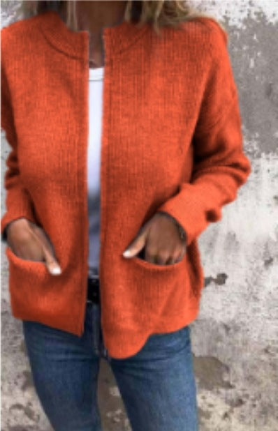 🎁2025 Early Christmas Sale🎄Women's Cozy Zipper Knitted Jacket-14