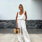 🔥Last Day Sale 49%🔥Women's Sleeveless Wide Leg Jumpsuit-10