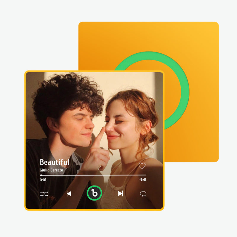 🔥🖤Black Friday Sale:50% OFF🔥Custom Music Fridge Magnet New 4.0 Upgrade Colorful Frame Album Fridge Magnet Music Wall Photo Sticker Music Movement That Can Be Played Gift for Couple-7