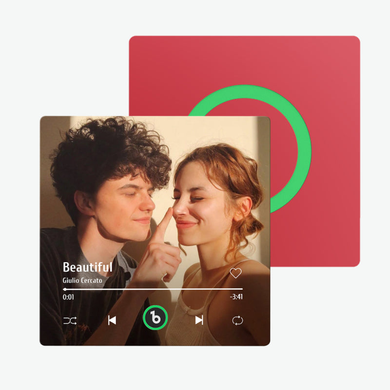 🔥🖤Black Friday Sale:50% OFF🔥Custom Music Fridge Magnet New 4.0 Upgrade Colorful Frame Album Fridge Magnet Music Wall Photo Sticker Music Movement That Can Be Played Gift for Couple-9