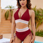 💃Vacation Sale 49% OFF💃High Waisted Tummy Control Color Block Bikini Sets-24