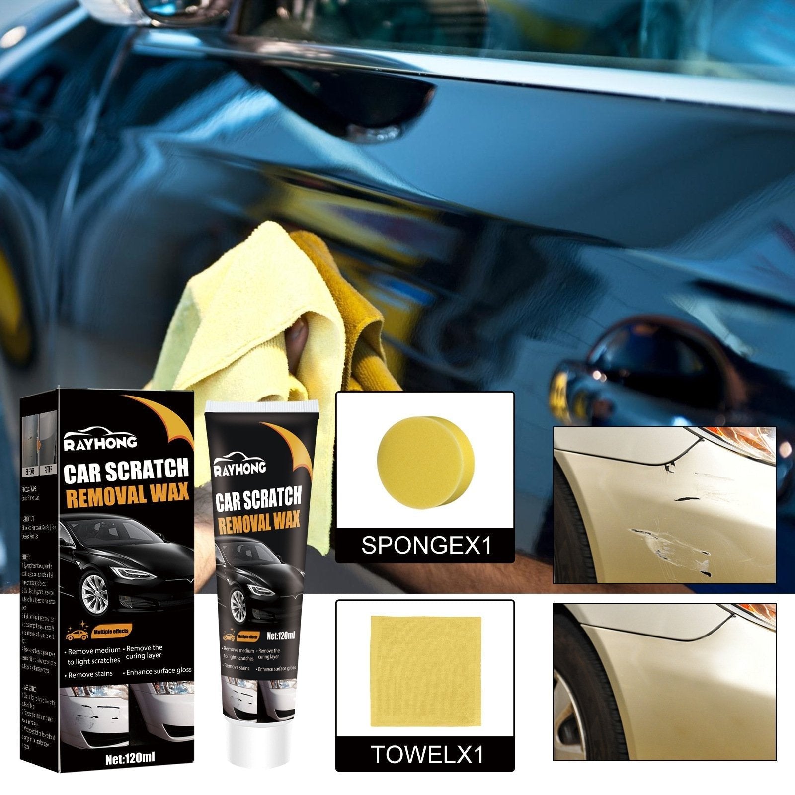 🔥Last Day 49% OFF🔥Car scratch repair wax🧨A must-have brand new car-1