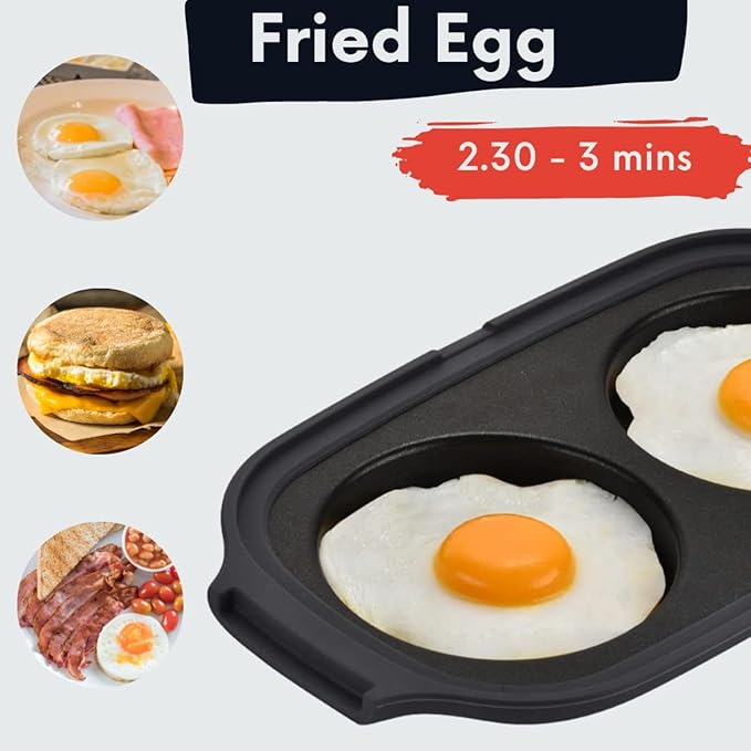 ✨️Quick-Heat Microwave Egg Cooker|Poacher|fryer-Multi-Use microwave egg maker for Breakfast Sandwiches-4