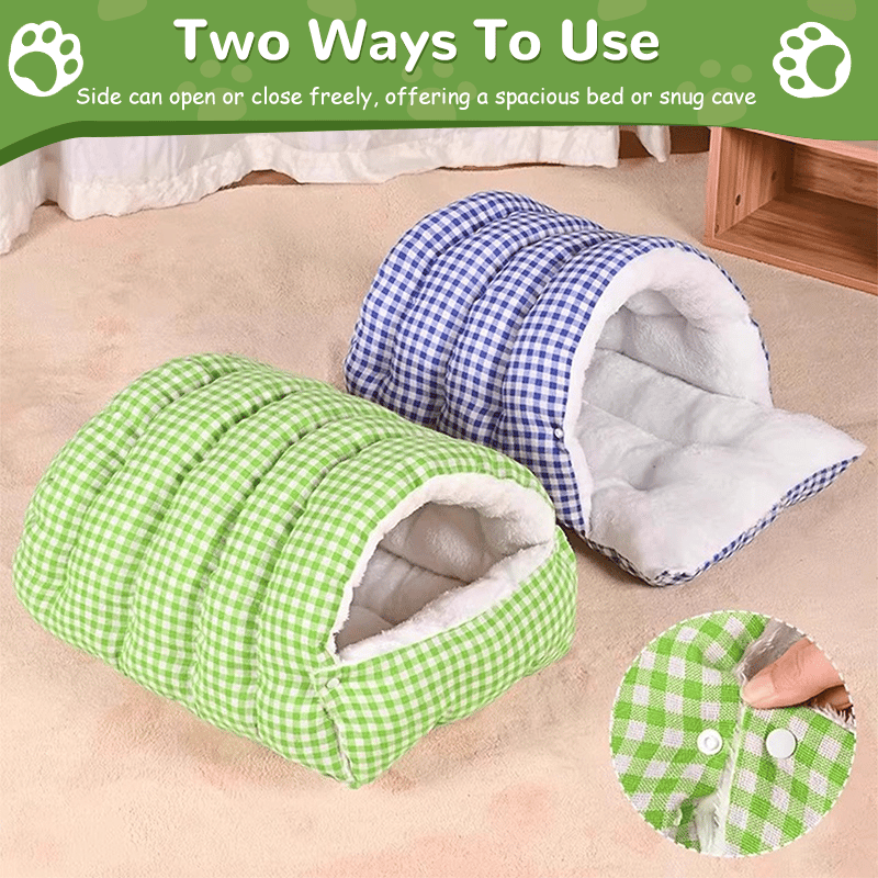 🔥Cat Beds for Indoor Cats,Cat Cave Bed Cat Tent with Removable Cushion, Warm Cave Nest Sleeping Bed Puppy House for Cats Small Dogs-4