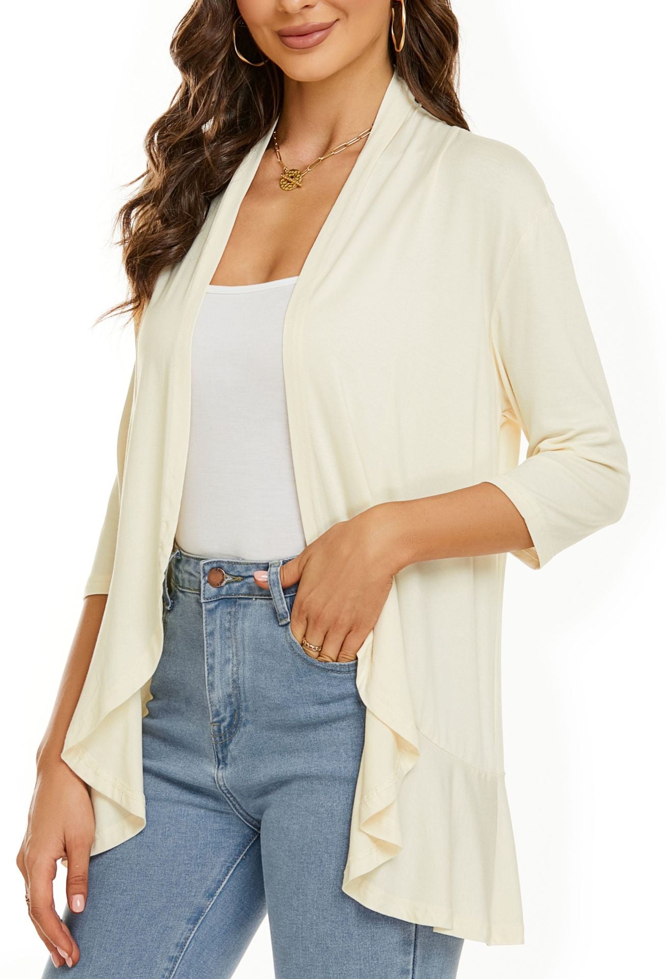 ⛱️LAST DAY HOT SALE 49% OFF - Women's Casual Lightweight Open Front Cardigans-13