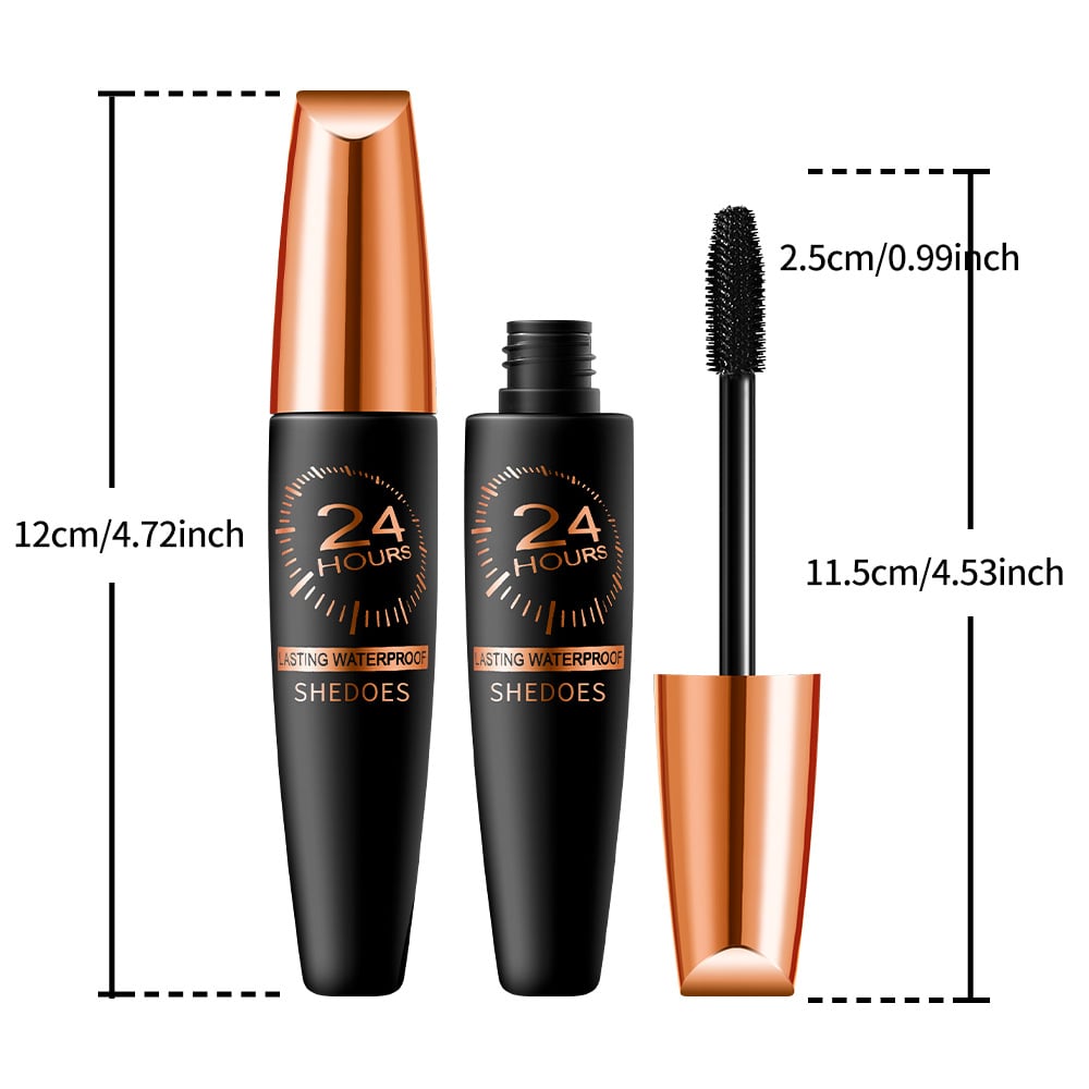 🎁Limited Sale - BUY 1 GET 1 FREE🎁Waterproof Silk Fibre Thick Lengthening Mascara-9