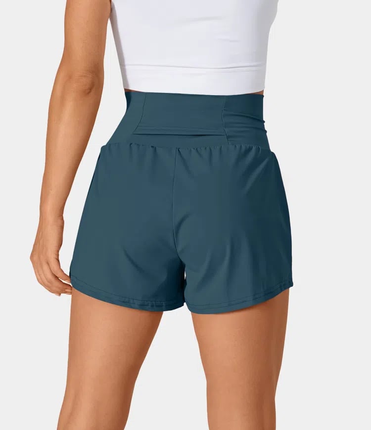 🔥2024 New Hot Sales🔥High Waisted 2-in-1 Yoga Shorts & Side Pockets-4